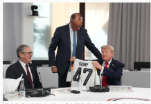 G7峰会期间,未关闭的麦克风捕捉到了各国领导人在商讨重大议题之余的闲聊