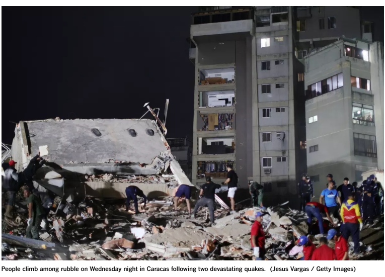 委内瑞拉地震:惊人的破坏力为加州敲响紧急警钟 1 image 364