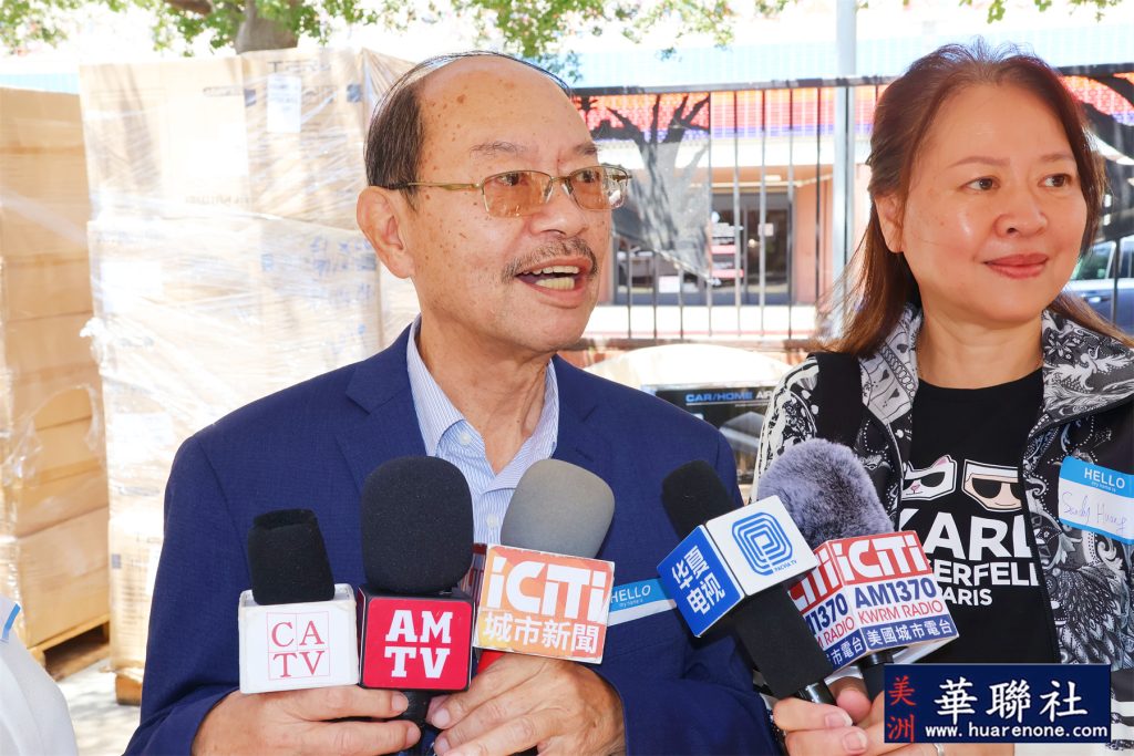 华人社区向洛市冷库大火灾民众捐赠 受到苏丽丝的表彰 8 IMG 6404