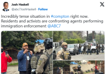 联邦特工在洛杉矶Willowbrook地区移民行动中开枪 一名男子被捕