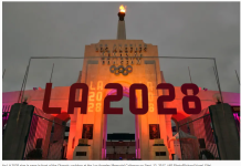 洛杉矶市议员对抵制2028奥运会表示担忧