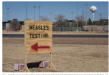 CDC:1月份至少报告588例麻疹病例