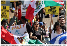 “全国停摆”运动席卷洛杉矶及全美 抗议活动呼吁ICE停止暴力执法