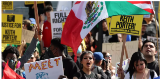 “全国停摆”运动席卷洛杉矶及全美 抗议活动呼吁ICE停止暴力执法