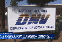 加州因延迟吊销 17000份商业驾驶执照而损失1.6亿美元联邦资金
