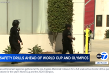 洛杉矶执法机构举行大规模演习,为世界杯和2028年奥运会做准备