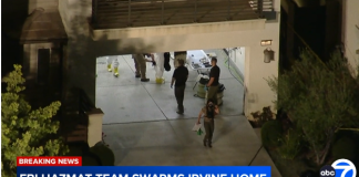 尔湾一处住宅发生青少年混合不明化学品事件,FBI介入危险品调查