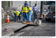 洛市试图焊死下水井盖 险些将住在里面的人困住