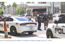 路易斯安那购物中心枪击案致10人受伤,嫌犯在逃