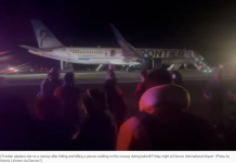 一架飞往洛杉矶的边疆航空航班在丹佛国际机场跑道上撞死行人