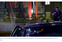 华盛顿大学一名跨性别学生在洗衣房被刺身亡,嫌犯在逃